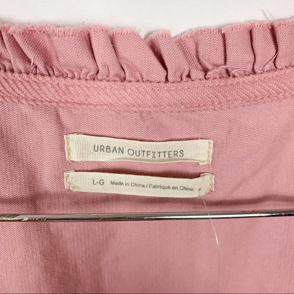 NWT Urban Outfitters Pink Claudia Corduroy Square Neck Mini Dress Size Large - Picture 11 of 12